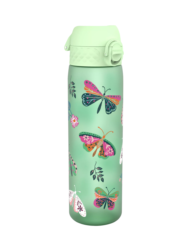 Ion8 Wild Butterflies Leak-Proof Recyclon Drinks Bottle, 500ml, Surf Green, UK version