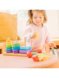 Melissa & Doug Geometric Stacker wooden toy (British brand)