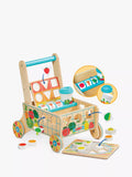 Melissa & Doug shape sort grocery cart walker wooden toy, imported from the UK