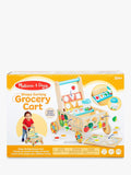 Melissa & Doug shape sort grocery cart walker wooden toy, imported from the UK
