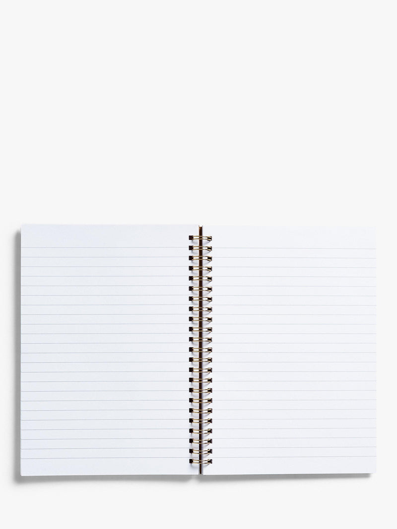 John Lewis A5 kraft hearts spiral bound notebook, UK version