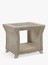 John Lewis Desser Clifton Rattan Side Table Natural- Buy online at McGrocer