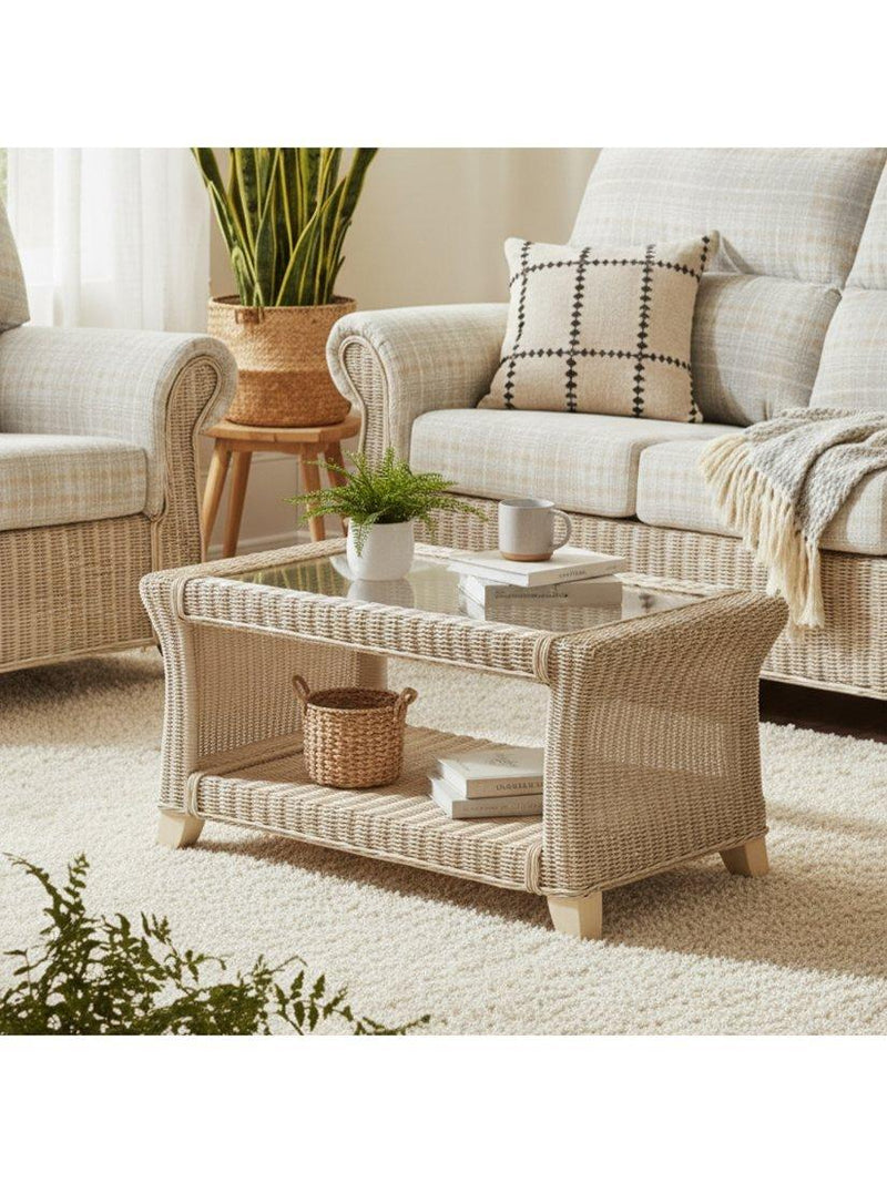Desser Clifton rattan coffee table natural, UK version