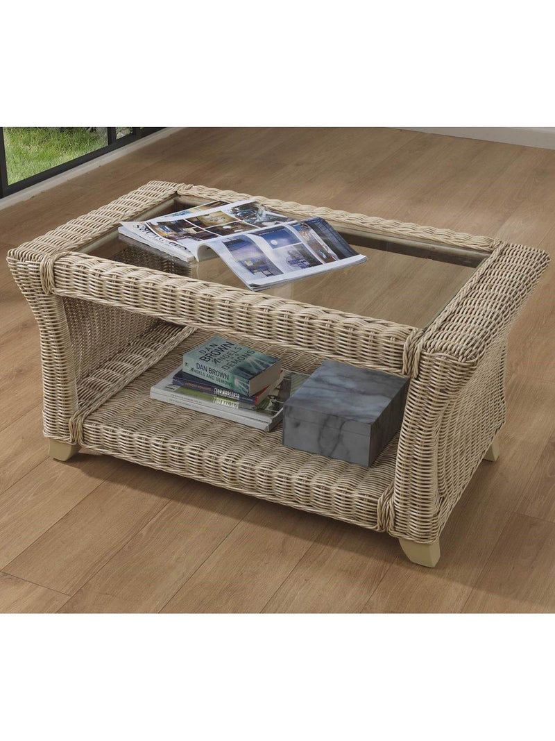 Desser Clifton rattan coffee table natural, UK version
