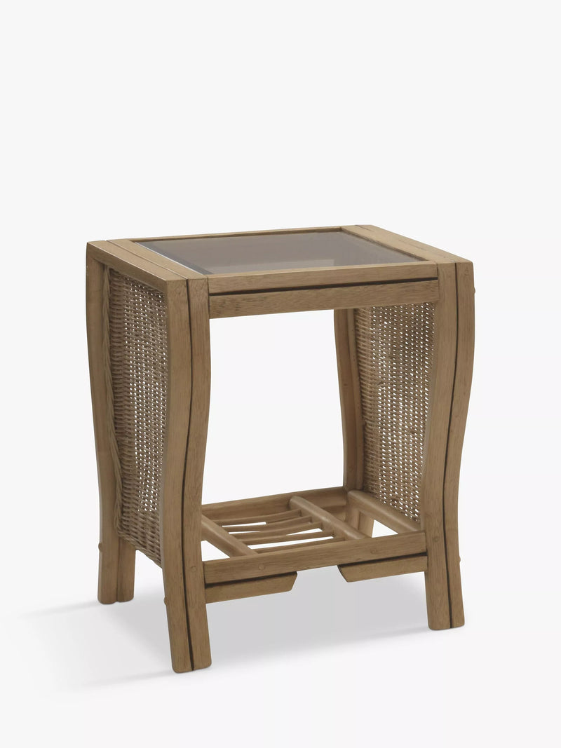 Desser Opera rattan side table light oak - British product