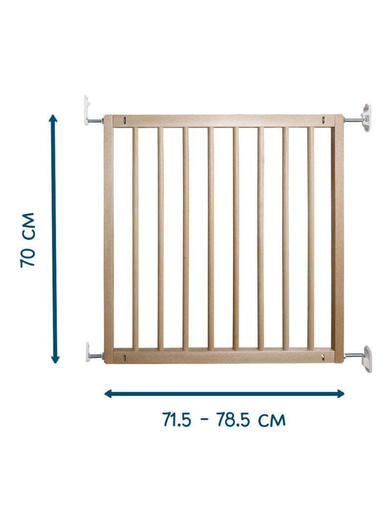 BabyDan Single Panel Wooden Safety Gate FSC Beechwood - British product