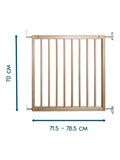 BabyDan Single Panel Wooden Safety Gate FSC Beechwood - British product