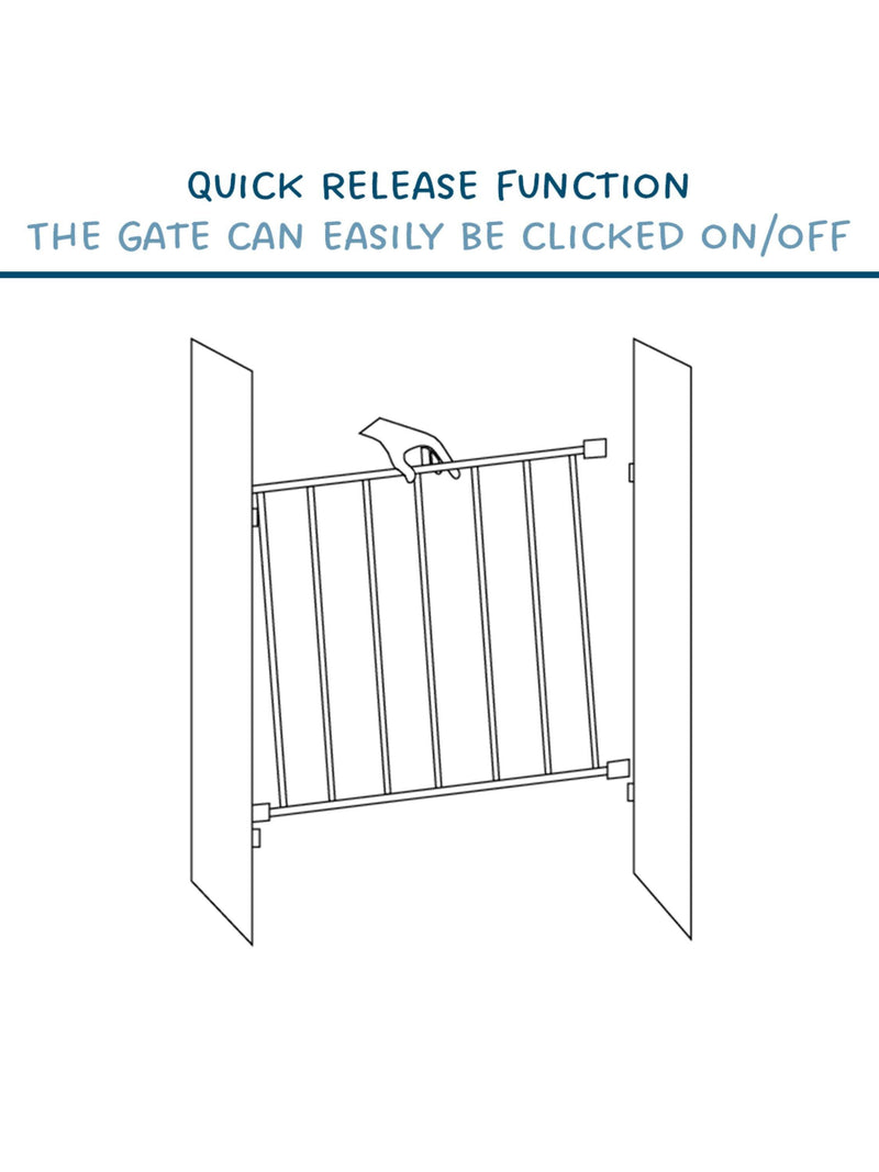 BabyDan Single Panel Wooden Safety Gate FSC Beechwood - British product