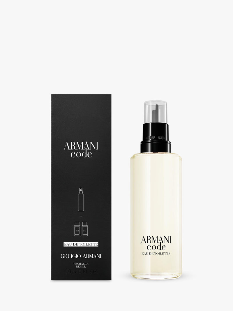 Giorgio Armani Code eau de toilette refillable bottle 150ml, imported from the UK