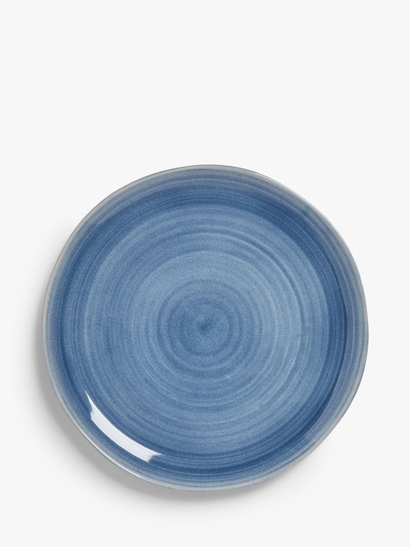John Lewis Skye Reactive Glaze stoneware dinner plate 27.6cm, imported from the UK