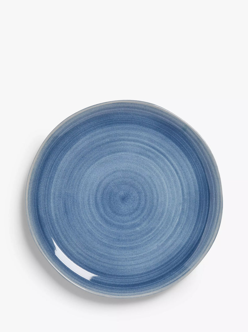 John Lewis Skye Reactive Glaze Stoneware Dinner Plate 27.6cm
