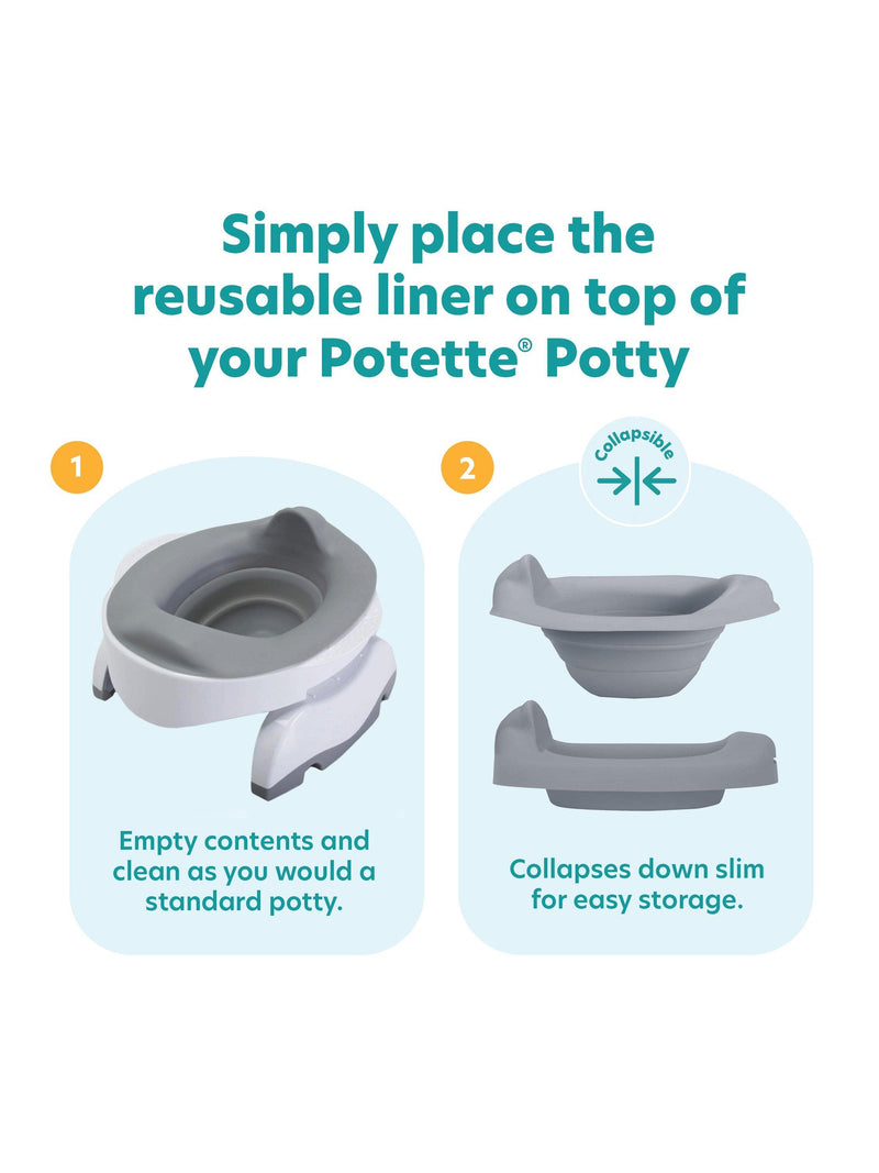 Potette reusable silicone potty liner - British product