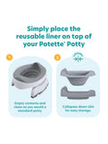 Potette reusable silicone potty liner - British product