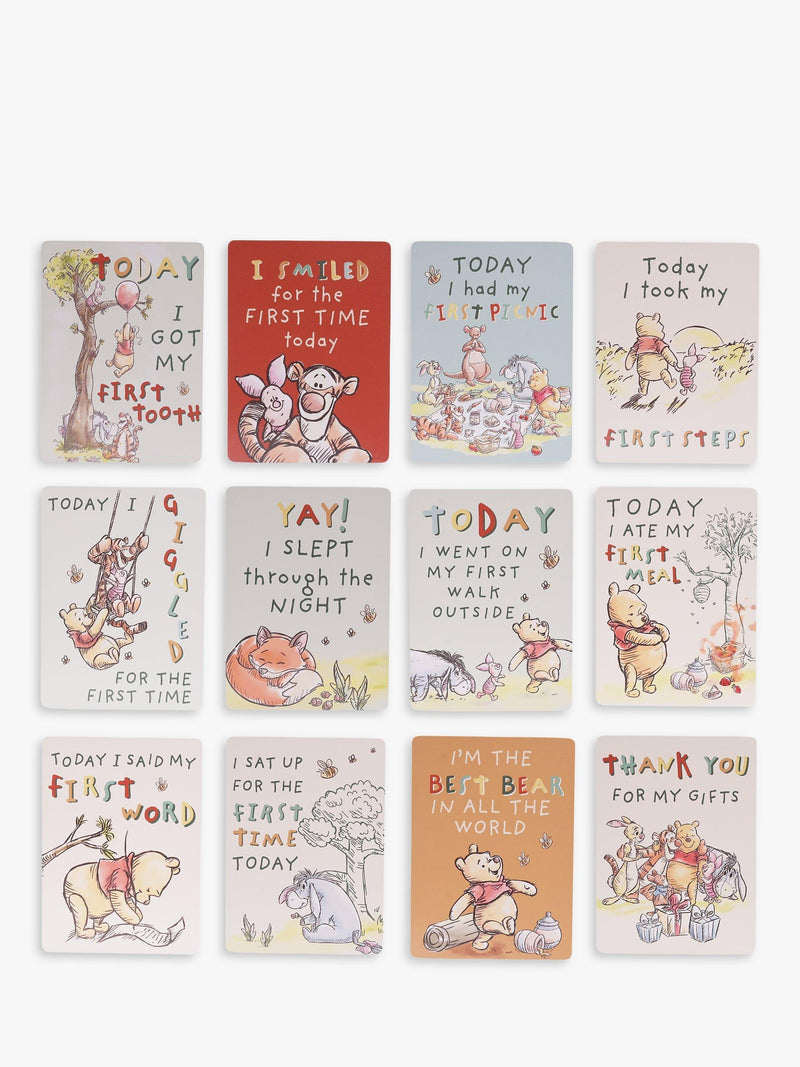 Disney Winnie The Pooh Early Milestone Cards Set of 24 - British product