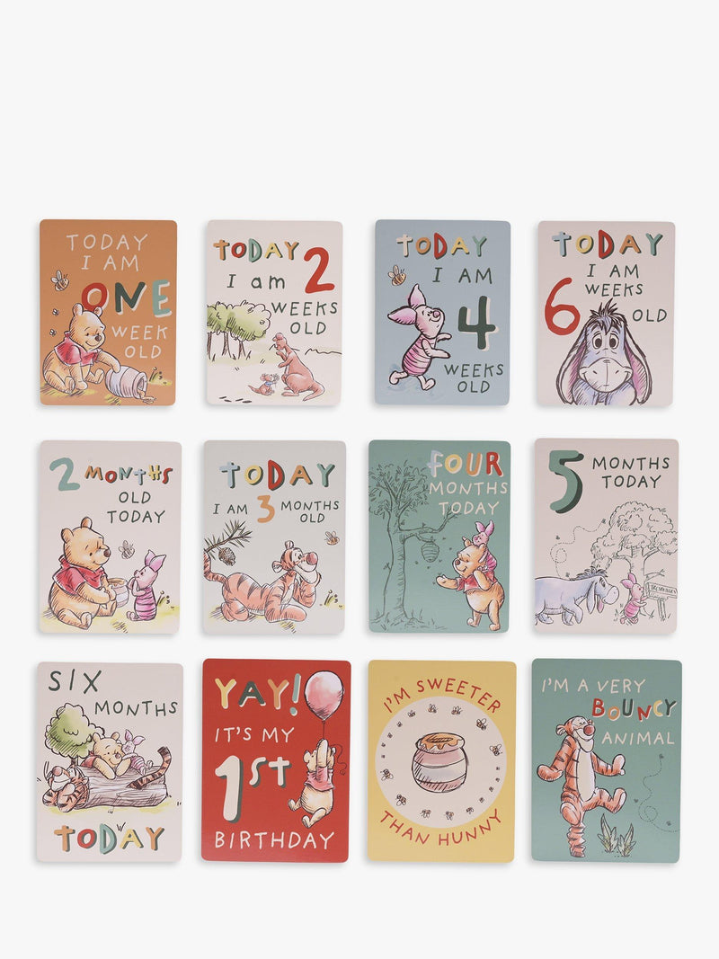 Disney Winnie The Pooh Early Milestone Cards Set of 24 - British product