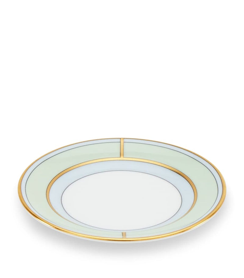 Ginori 1735 Colonna Diva Verde porcelain coffee saucer 12.5cm, UK version