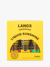 John Lewis Langs Liquid Sunshine Rum Selection Pack of 3 15cl- Buy online at McGrocer