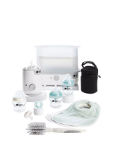 John Lewis Tommee Tippee Natural Start Complete Baby Feeding Set with Electric Steam Steriliser, Bottles, Warmer and Bag- Buy online at McGrocer