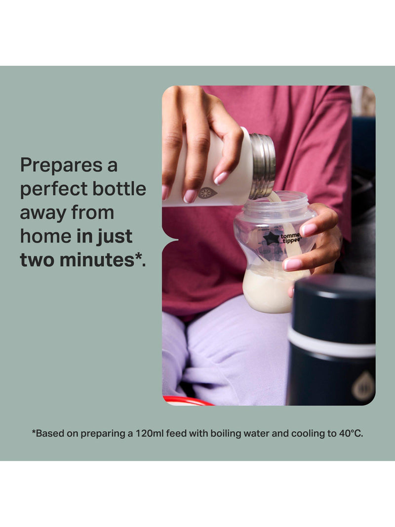 Tommee Tippee GoPrep portable formula feedmaker kit with hot and cool flasks (British brand)