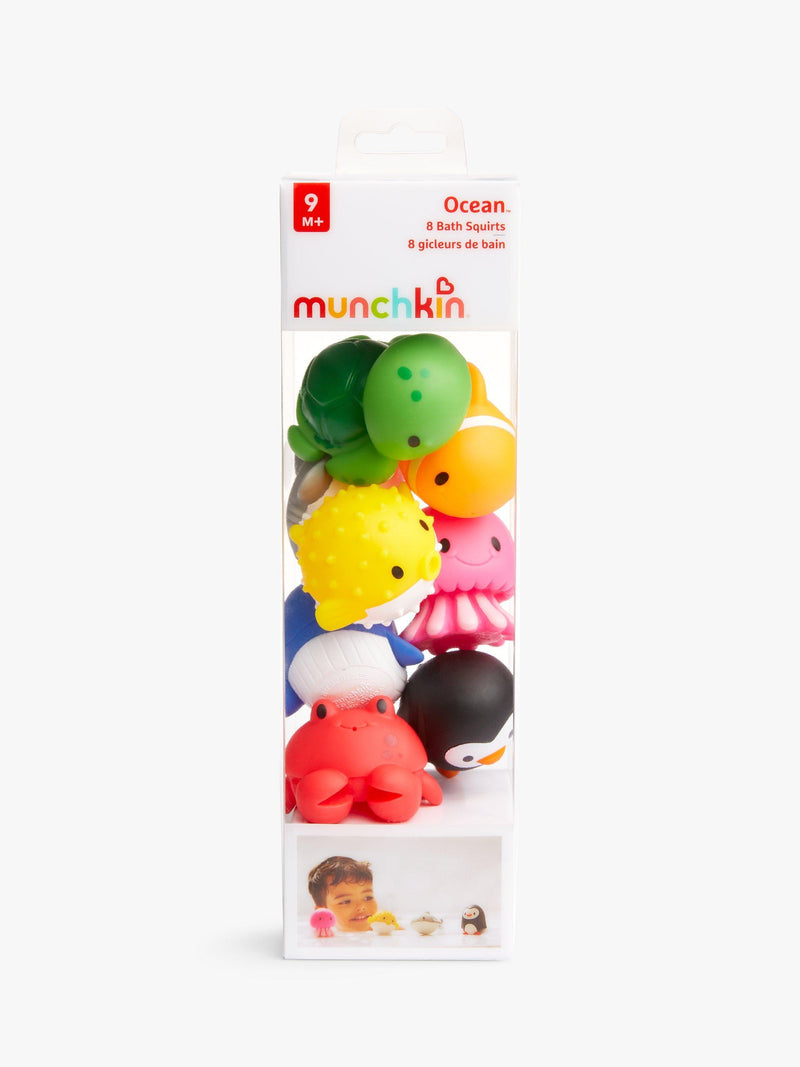 Munchkin ocean squirters bath toys pack of 8, imported from the UK