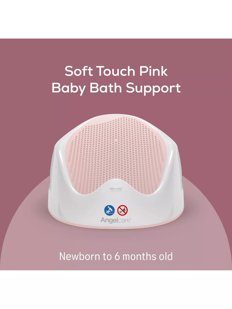 Angelcare Soft Touch Bath Support Pink/White - British product