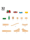 BRIO wooden train set 65th anniversary 32-piece, imported from the UK