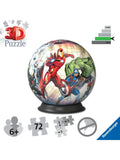Ravensburger Disney Avengers 3D puzzle ball 72 pieces, imported from the UK
