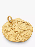 Monica Vinader goddess coin charm gold vermeil, UK version