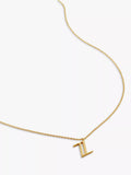 Monica Vinader Alphabet Pendant Necklace, Gold, Z