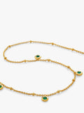 Monica Vinader onyx choker necklace gold/green 38-43cm - British product