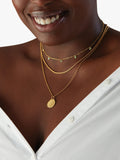 Monica Vinader onyx choker necklace gold/green 38-43cm - British product