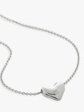 Monica Vinader mini heart pendant necklace silver (British brand)