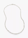 Monica Vinader silver paperclip chain necklace 50cm - British product