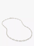 Monica Vinader silver paperclip chain necklace 50cm - British product