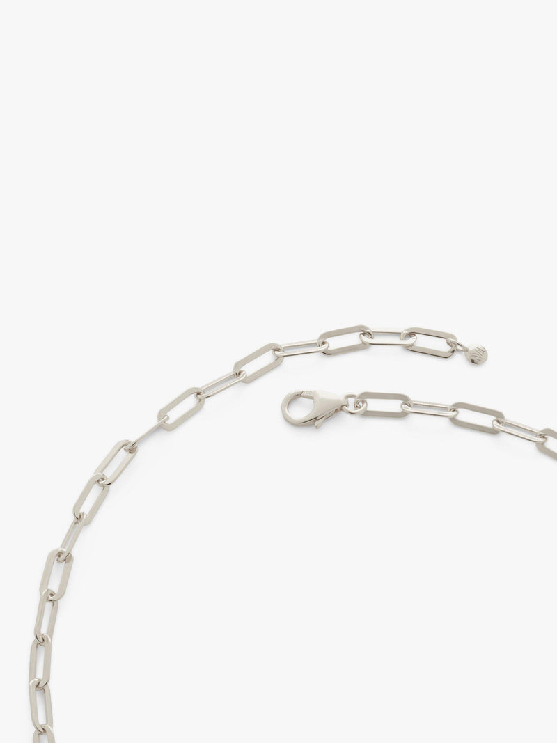 Monica Vinader silver paperclip chain necklace 50cm - British product