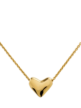John Lewis Monica Vinader Heart Pebble Gold Necklace- Buy online at McGrocer