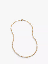 John Lewis Monica Vinader Paperclip Chain Necklace, Gold, 50cm- Buy online at McGrocer
