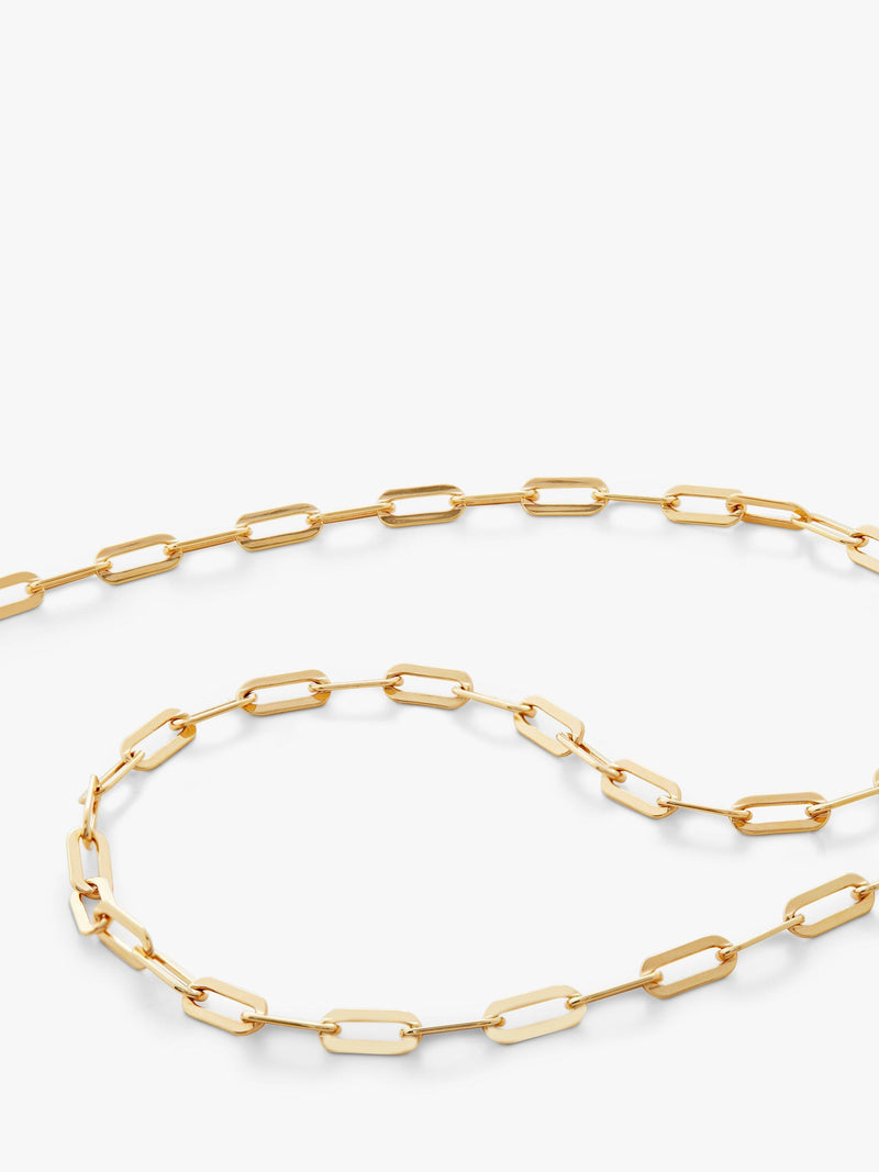 Monica Vinader paperclip chain necklace in gold 50cm (British brand)