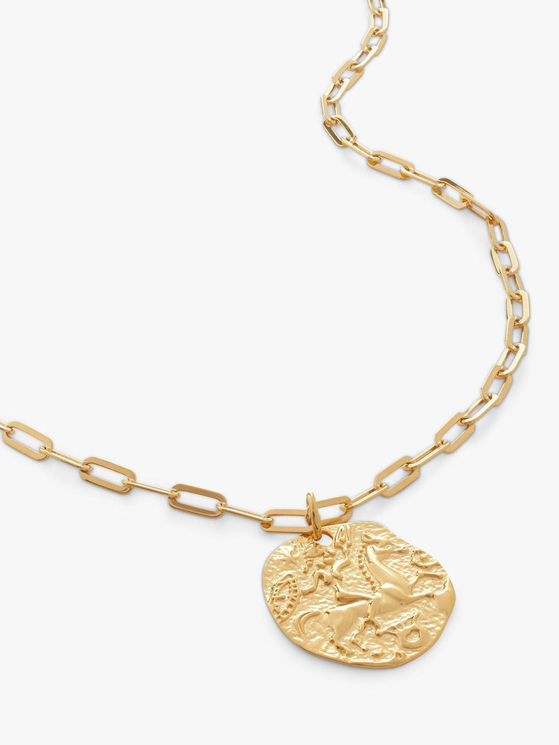 Monica Vinader paperclip chain necklace in gold 50cm (British brand)