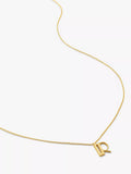 Monica Vinader Alphabet Pendant Necklace, Gold, R