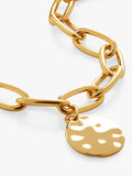 Monica Vinader ID Oval Charm Bracelet adjustable up to 18cm (British brand)