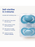 MAM Comfort Soother silicone 0-3 months pack of 2, UK version