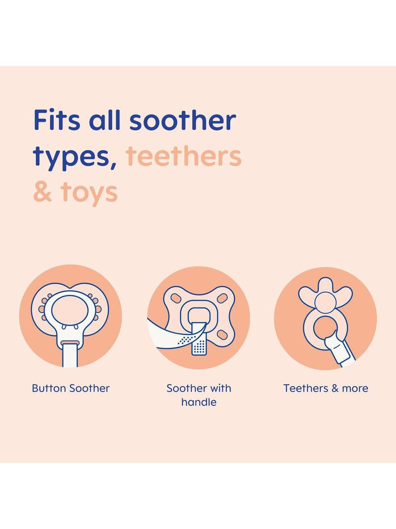 MAM baby soother clip pack of 2, imported from the UK