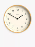 Newgate Clocks bamboo wall clock 38cm, imported from the UK