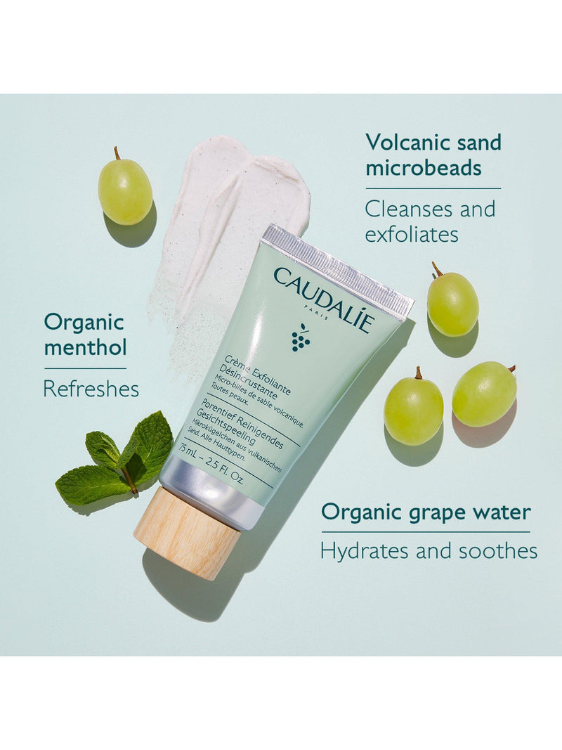 Caudalie Deep Cleansing Exfoliator 75ml, imported from the UK