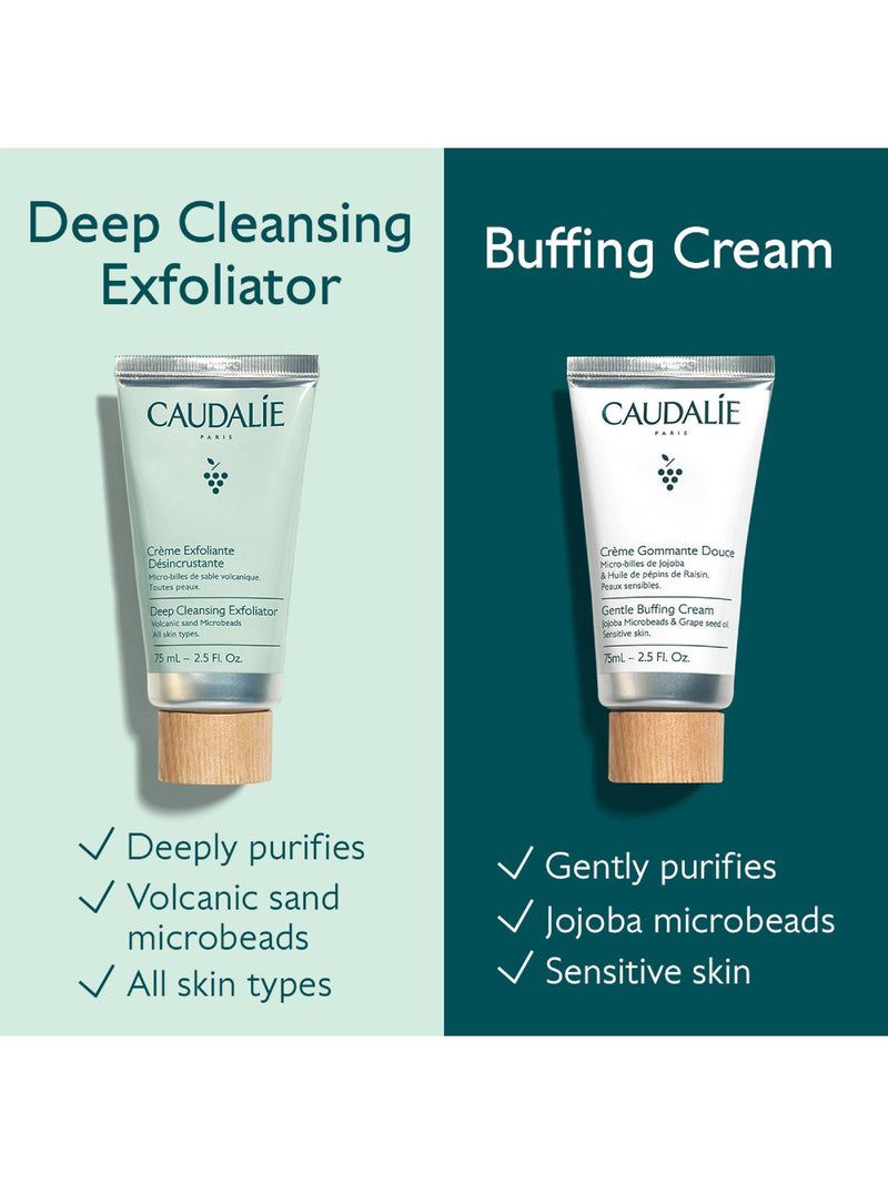 Caudalie Deep Cleansing Exfoliator 75ml, imported from the UK