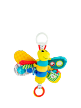 John Lewis Soft Velour Firefly Activity Toy with Mirror, Squeaker, and Teether- Buy online at McGrocer