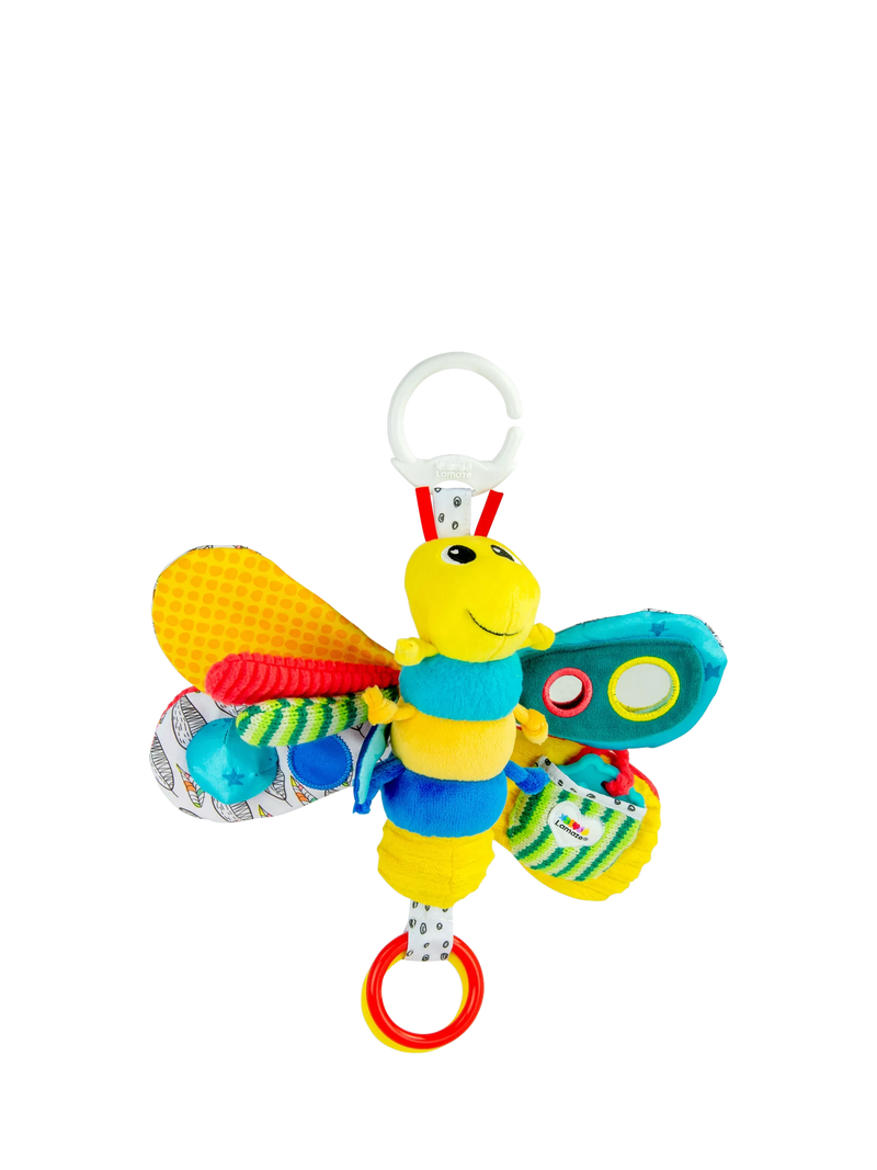 Lamaze firefly activity toy with peek-a-boo mirror and teether, UK version