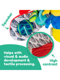 Lamaze firefly activity toy with peek-a-boo mirror and teether, UK version