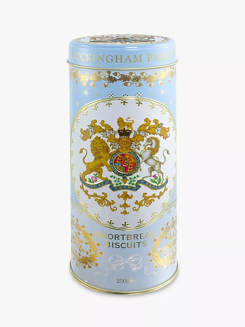 Royal Collection shortbread biscuits in blue tin 250g, imported from the UK